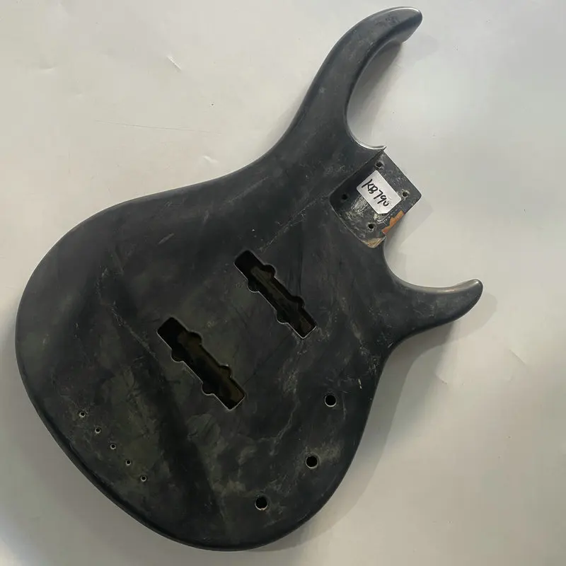 

KB790 Matte Black Color Solid Wood Jazz Electric Bass Unfinished JB Bass Body for DIY Surface Damages And Dirty DIY Bass Part