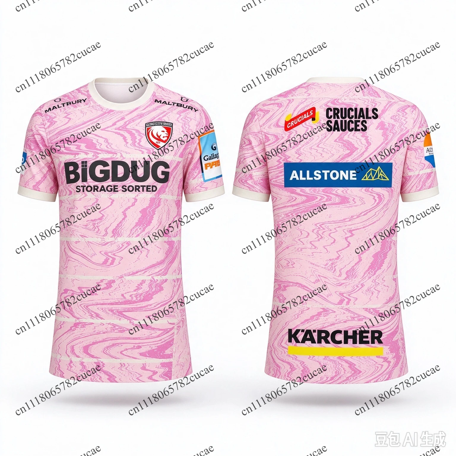 Gloucester Rugby 2026Jersey, Italian Team Rugby Shirt, Unisex Short Sleeve Sportswear, Quick Dry Breathable Tee Men Women Y2k