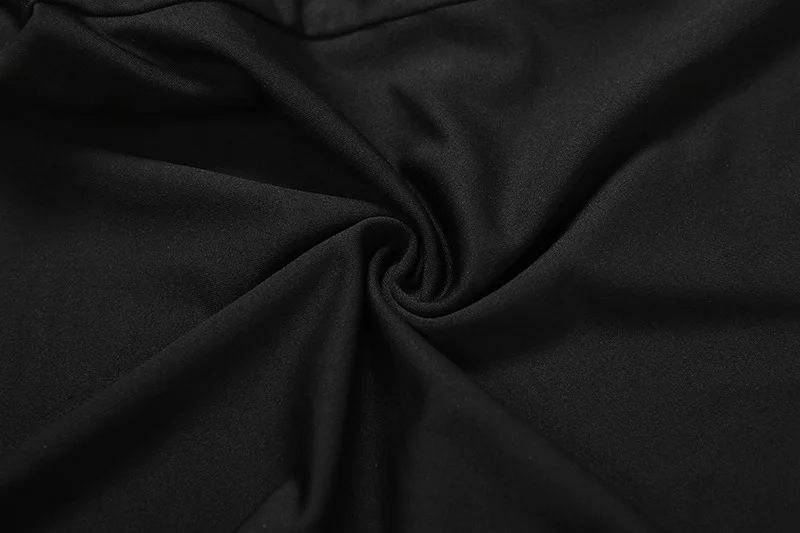 Frauen Elegante Sexy 2-teiliges Set Cheongsam Taste Langarm Shirt Tops + Hohe Taille Enge Knielangen Hosen Anzüge Streetwear