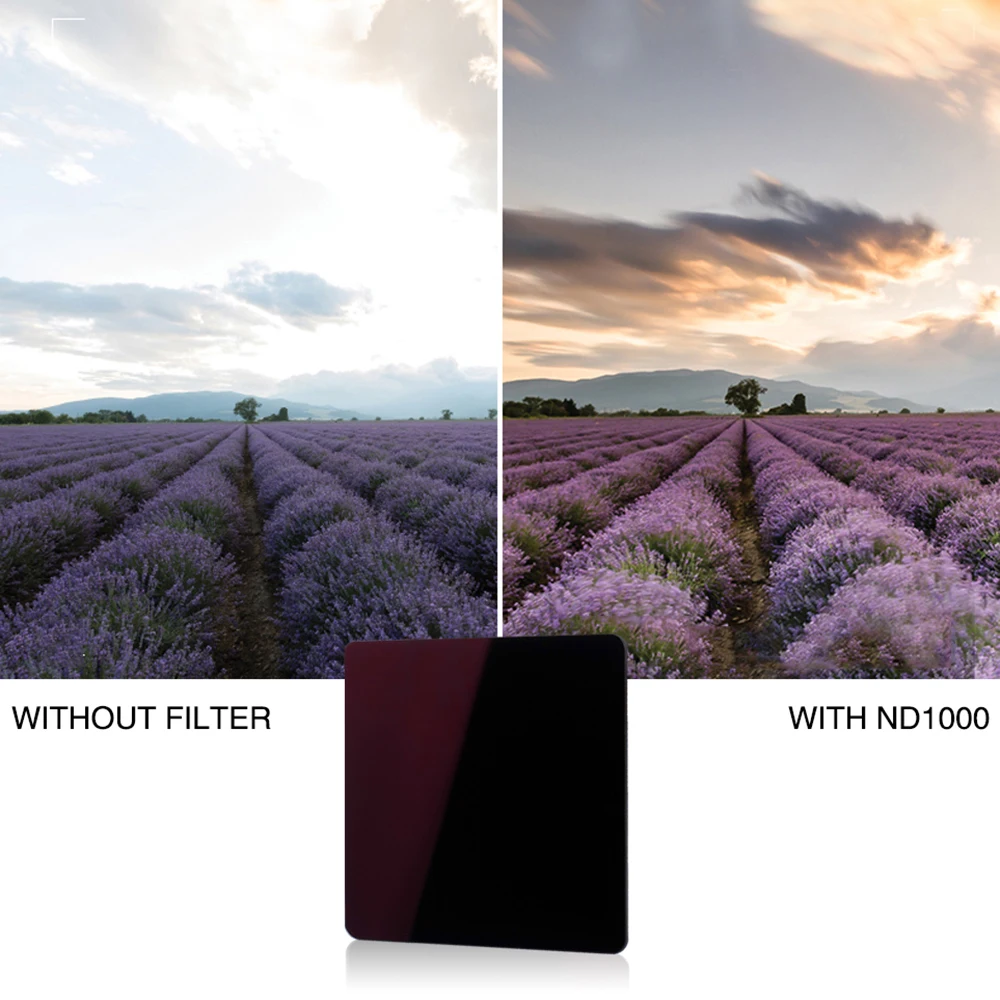 Walking Way 150x100mm 100x100mm Optical Glass Soft Gradient ND filter Filtro GND8 16 ND64 ND1000 Camera Square filter for Camera