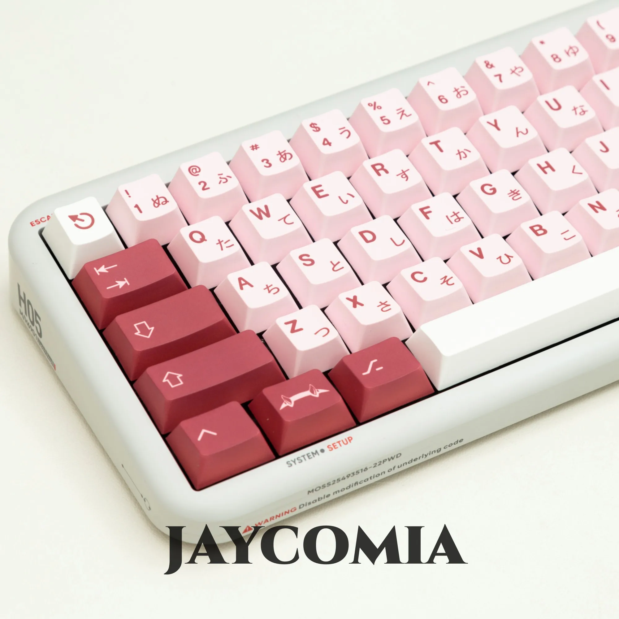 PBT Keycaps Darling Cherry Profile Dye Sub Keycap For Gaming Mechanical Keyboard Japanese 144 Keys Custom DIY GK68 Key caps