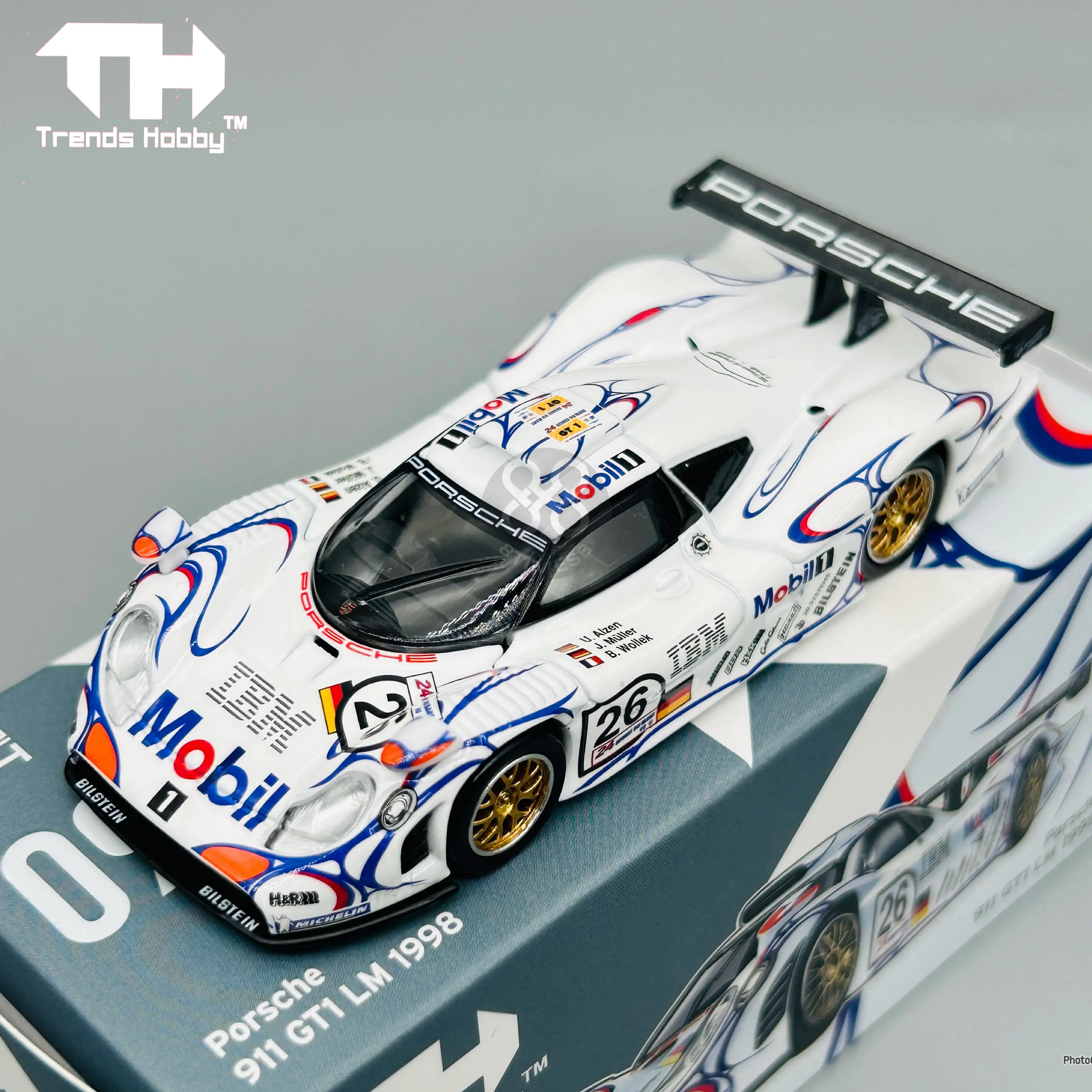 

TH 1/64 911 GT1 1998 Alloy Racing Car Diecasts & Toy Vehicles Car Model Miniature Scale Model Car For Children