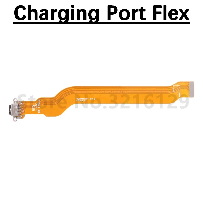 SIM Card Reader Board With Mic For Realme 10 Pro+ Plus 10Pro+ RMX3687 RMX3686 On/Off Power Volume Charging Port Flex Cable