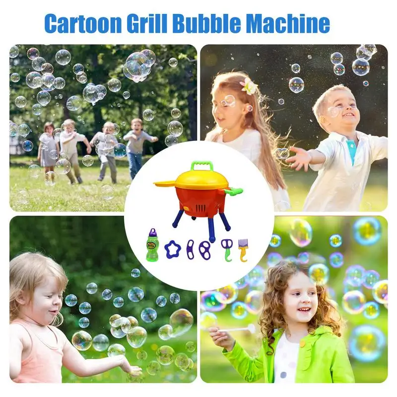 Bubble Blowing Machine Automatic Cartoon Grill Bubble Maker ully automatic space light bubble machine electric without bubble wa