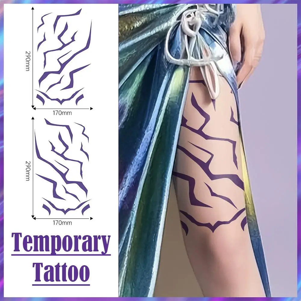 2026 Nowe tatuaże tymczasowe Kpop Demon Hunters Rumi Kang, naklejki tatuaże Rumi, tatuaże demonizujące na Halloween, prezenty i akcesoria na imprezy