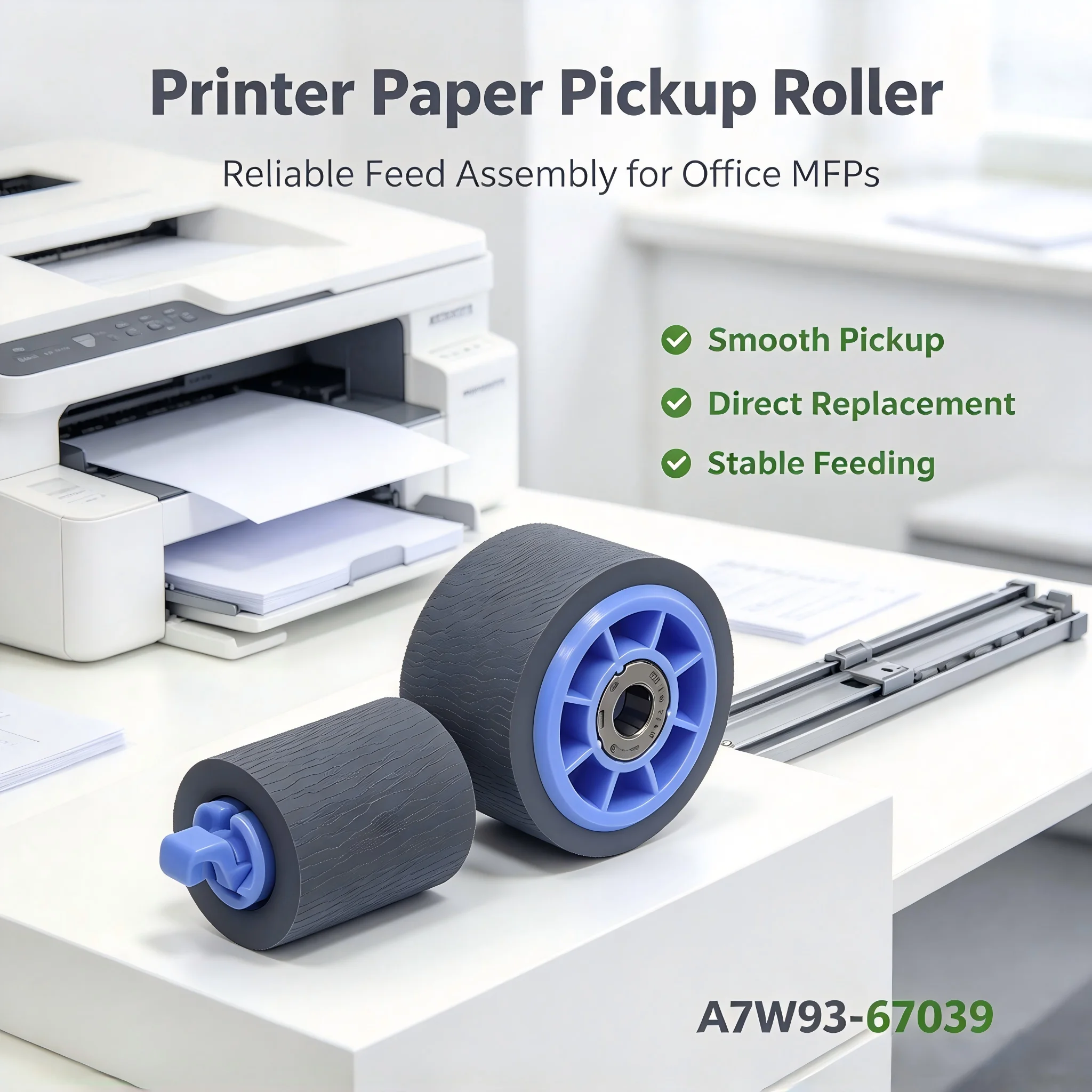 Paper Pickup Roller for HP PageWide Pro 750 MFP 772 777 P75050 MFP P77740 P77750 P77760 Pickup A7W93-67039