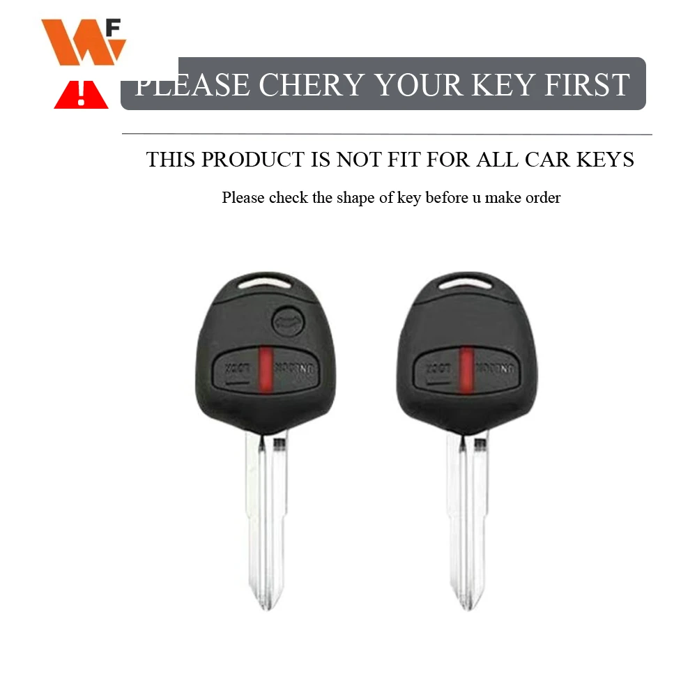 2 3 Buttons NEW TPU Car Key Case Cover Shell Fob For Mitsubishi Evolution Lancer EX Grandis Outlander Triton Pajero ASX Keyless