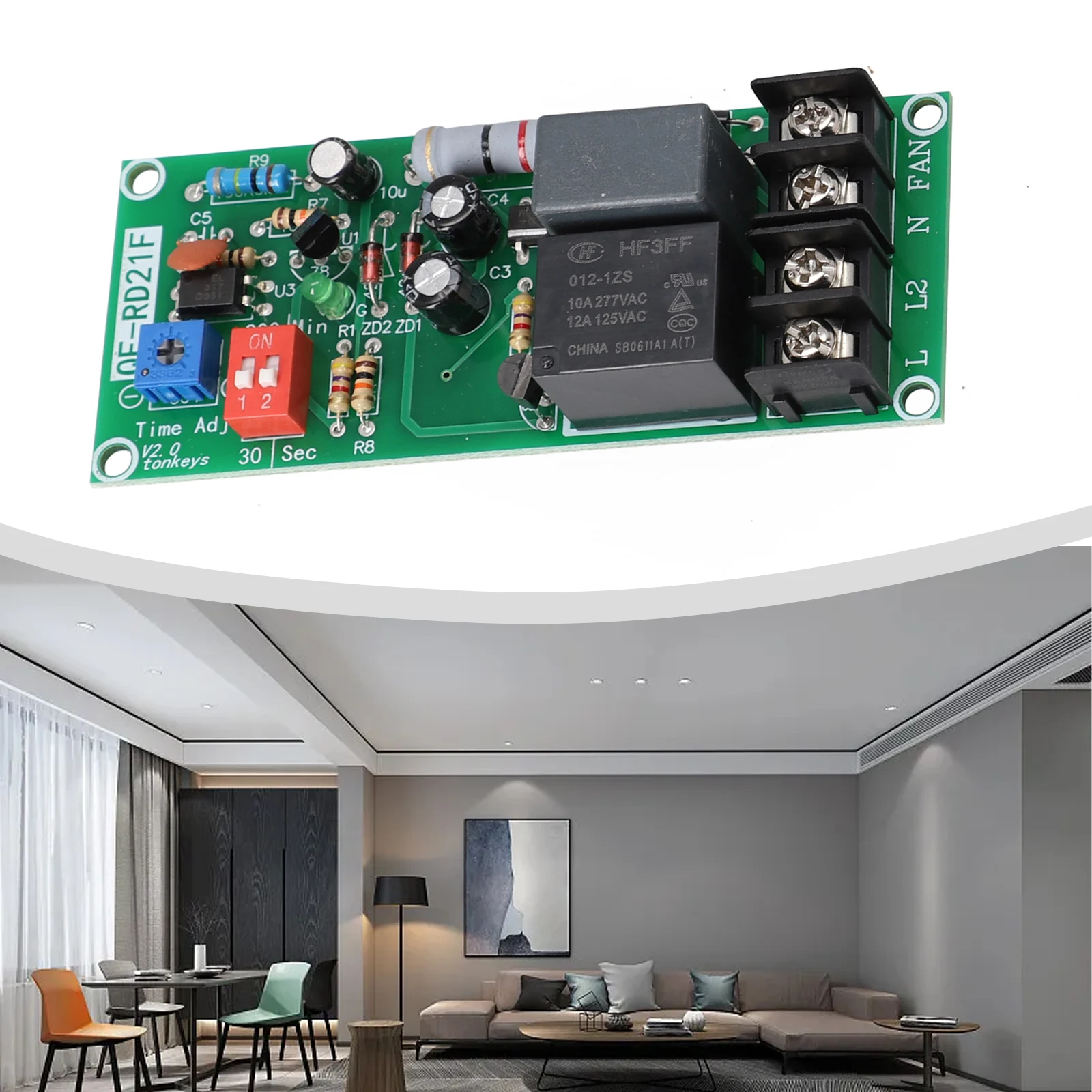For QF RD21F Relay Module High Precision Long Service Life Reliable Stable Good Performance Fine Workmanship Brand New Practical