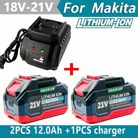 Original 21V Battery High Capacity Rechargeable Lithium Ion Battery for Makita 18V Battery Power Tool DDF487 with BMS
