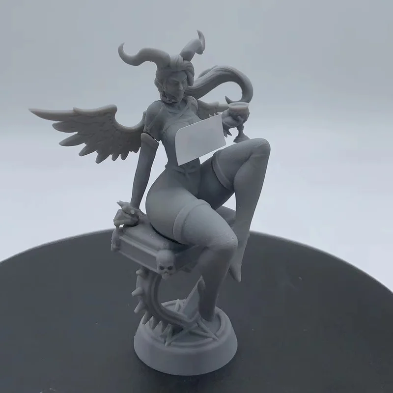 Anime rysunek 1/24 skala zestaw figurek z żywicy Fantasy kobieta Succubus 84mm całkowita wysokość niezmontowane i niepomalowane zabawki Diorama