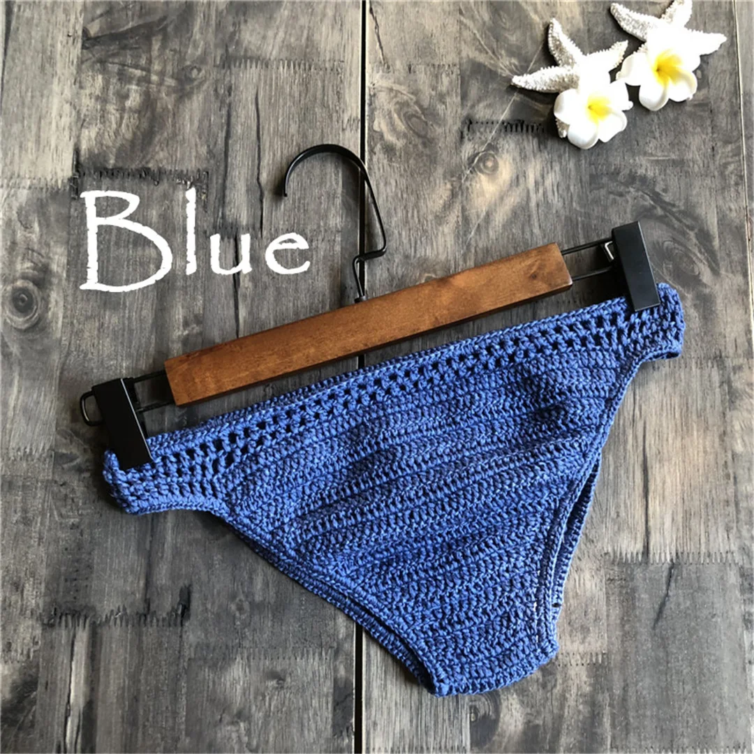S - XL 9 Farben Gehäkelte Gestrickte Bikini-Unterhose Badehose Damen Bademode Brasilianische Tanga-Slips Unterwäsche V4195 – Detail 19