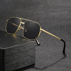 2023 New Pilot Sunglasses for Men Fashion Retro Double Bridge Girder Metal Sun Glasses Women UV400 Male Trending Products Shades