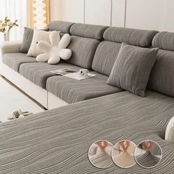 Wave Adjustable Elastic Sofa Cover Convertible Sofa Couch Cover Armchair Cover for Living Room 1/2/3/4 Seater L-shaped