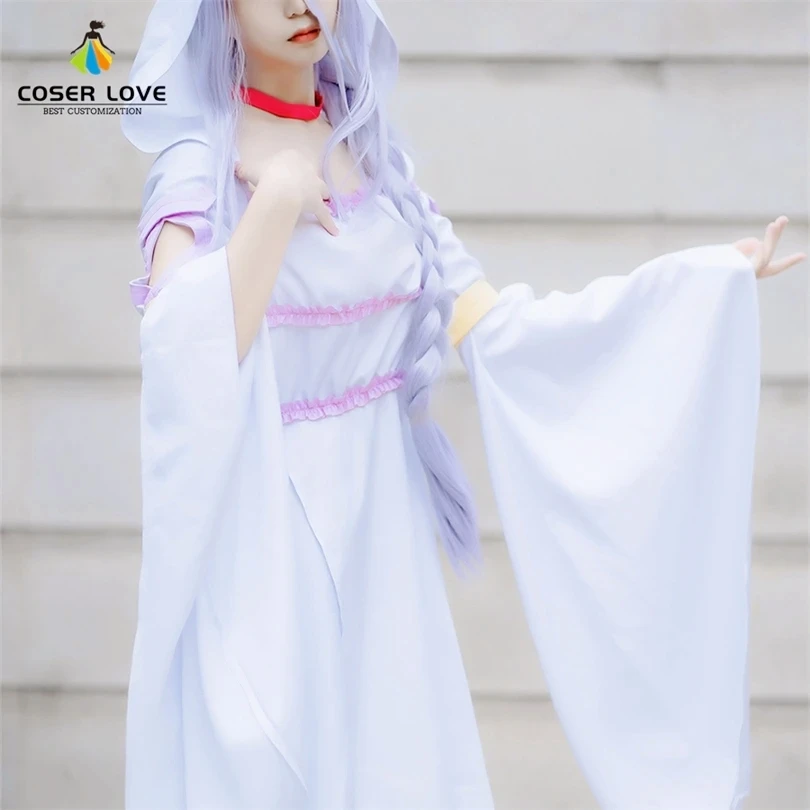 

So I'm a Spider, So What Kumo Desu ga, Nani ka Kumoko Ariel White Dress Cosplay Costume Carnival Halloween Christmas clothing