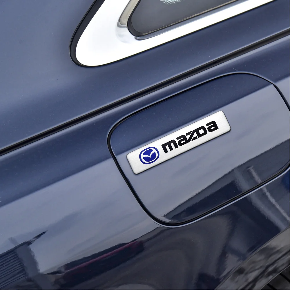 Car Styling 3D Aluminum Flag Logo Stickers Badge Emblem Decals Decoration For Mazda Speed 3 5 6 BK CX-3 CX-5 CX7 CX-7 Demio Axel