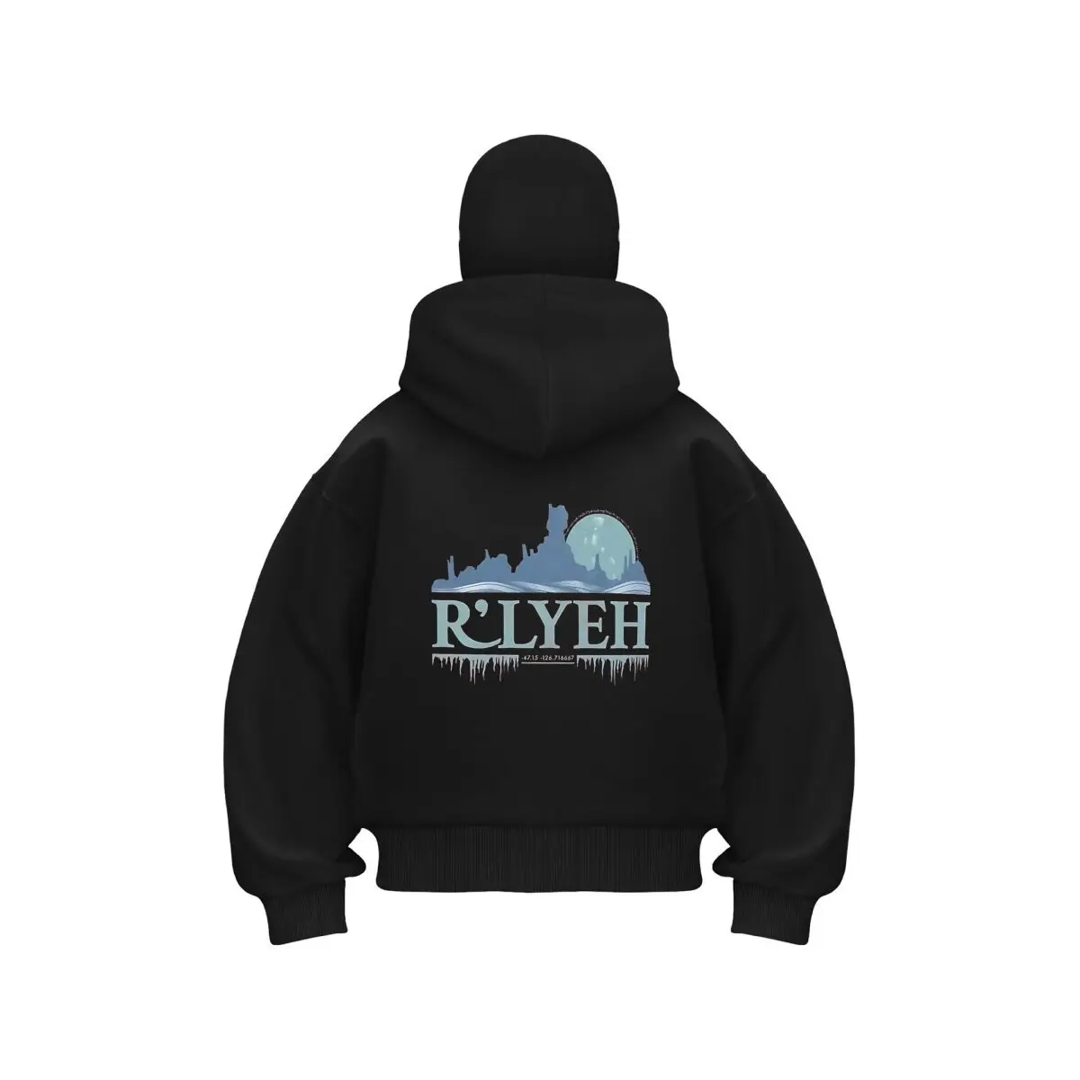 

R’lyeh Myth Lovecraftian theme art new item double hooded sweatshirt men's hooded