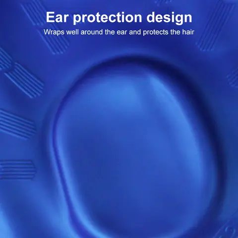 2 st silikon badmössa heltäckande män kvinnor dykning badvatten sportskyddande mössa 6 best sales badkläder - №3