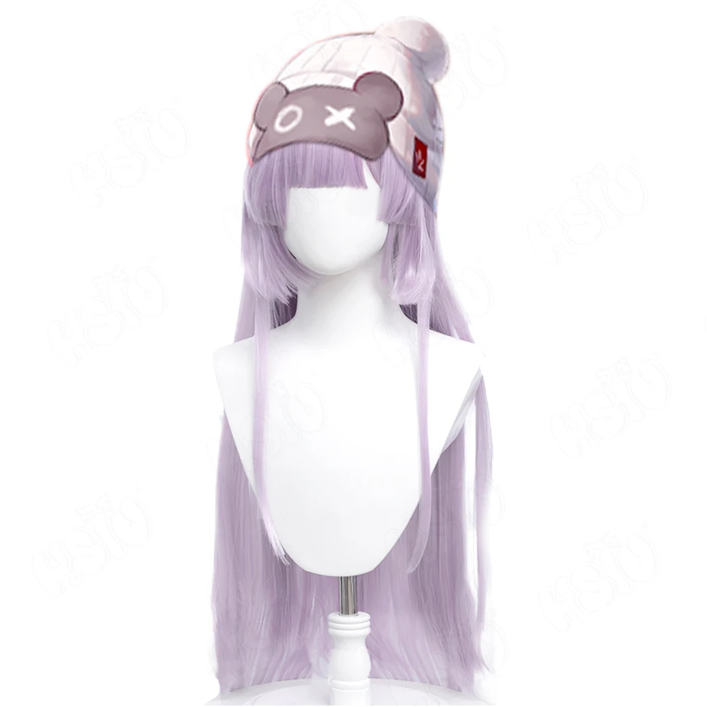 Game Path to Nowhere Hella Cosplay Wig taro color Long hair Synthetic Hair Path to Nowhere Wig