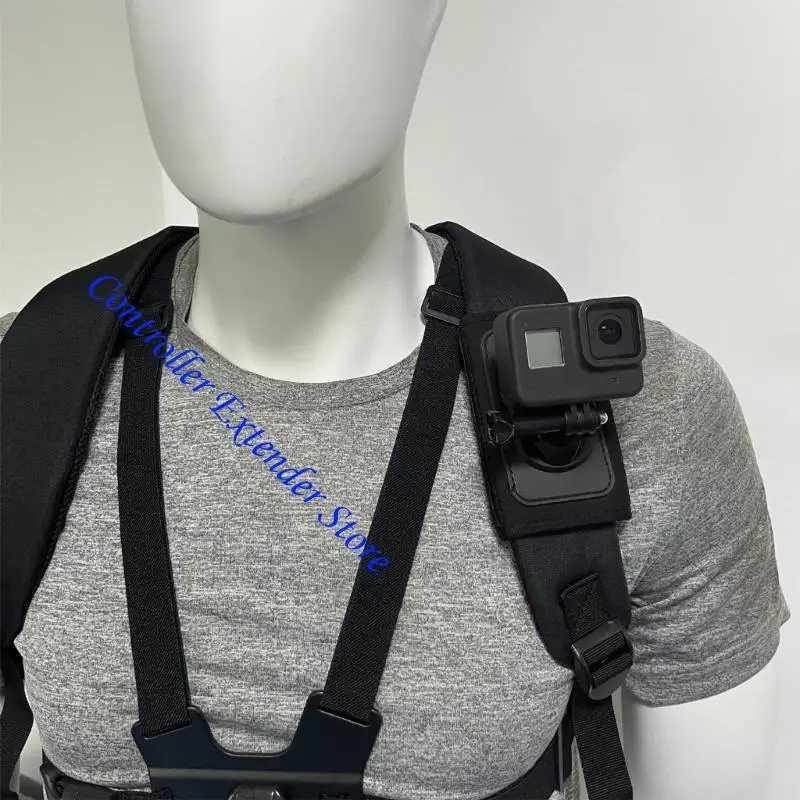 N84B Shoulder Mount Bracket For Sports Cameras Includes Rotating Adapter & 1/4 Screw