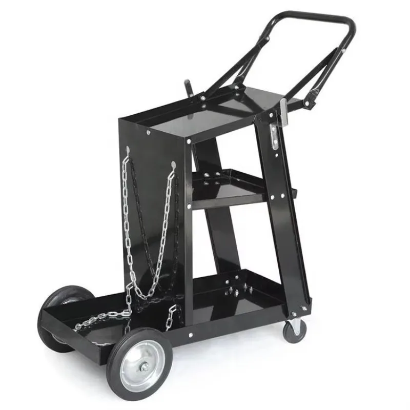 

Other Machine Tools Equipment Heavy Universal Cylinder Steel Welding Cart Chain Handle Drawers Welder Machine Trolley
