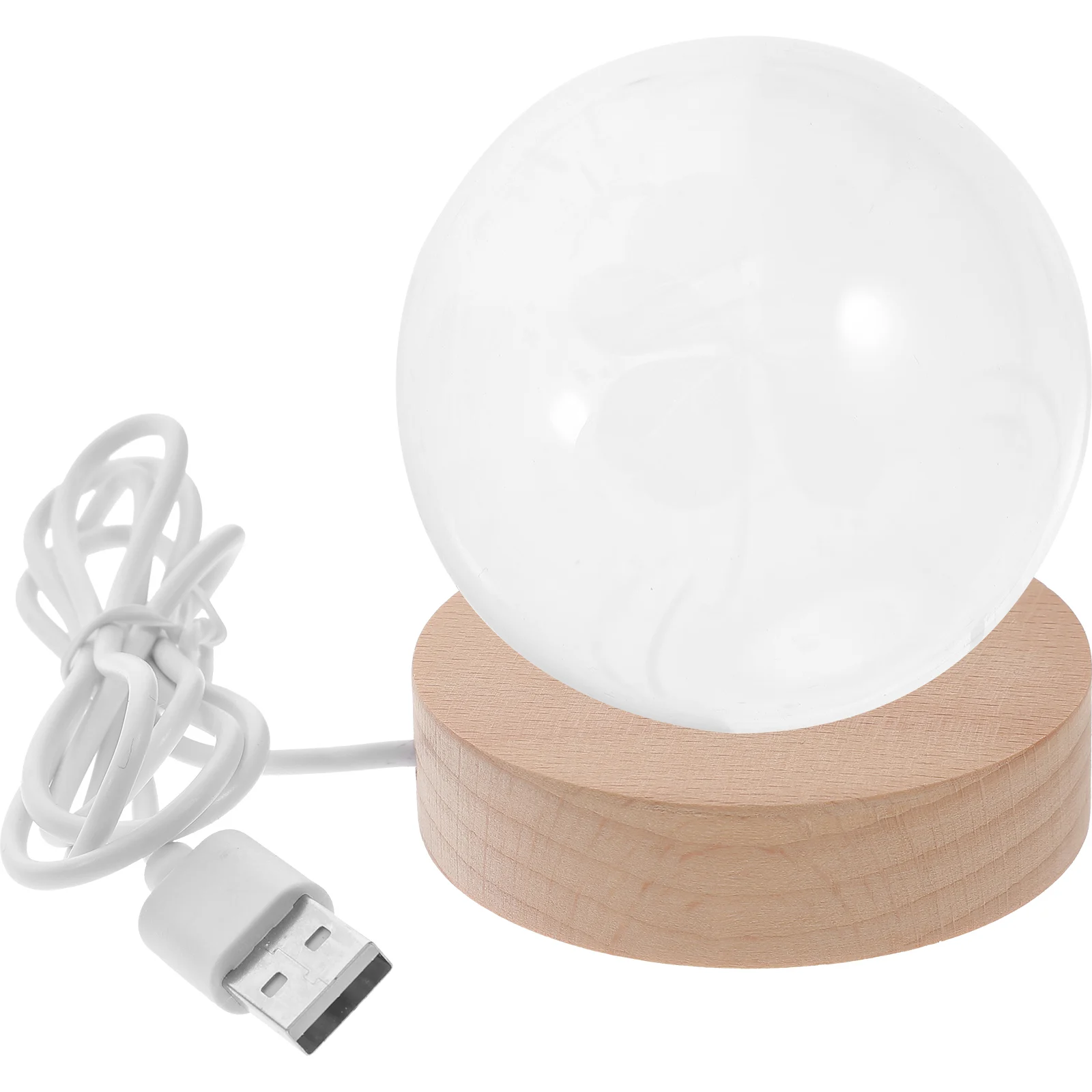 

3D Crystal Ball Night Shamrock Design Color Changing Desk Lamp For Bedroom Kids Room Decor Small Nightstand Light 3D Crystal