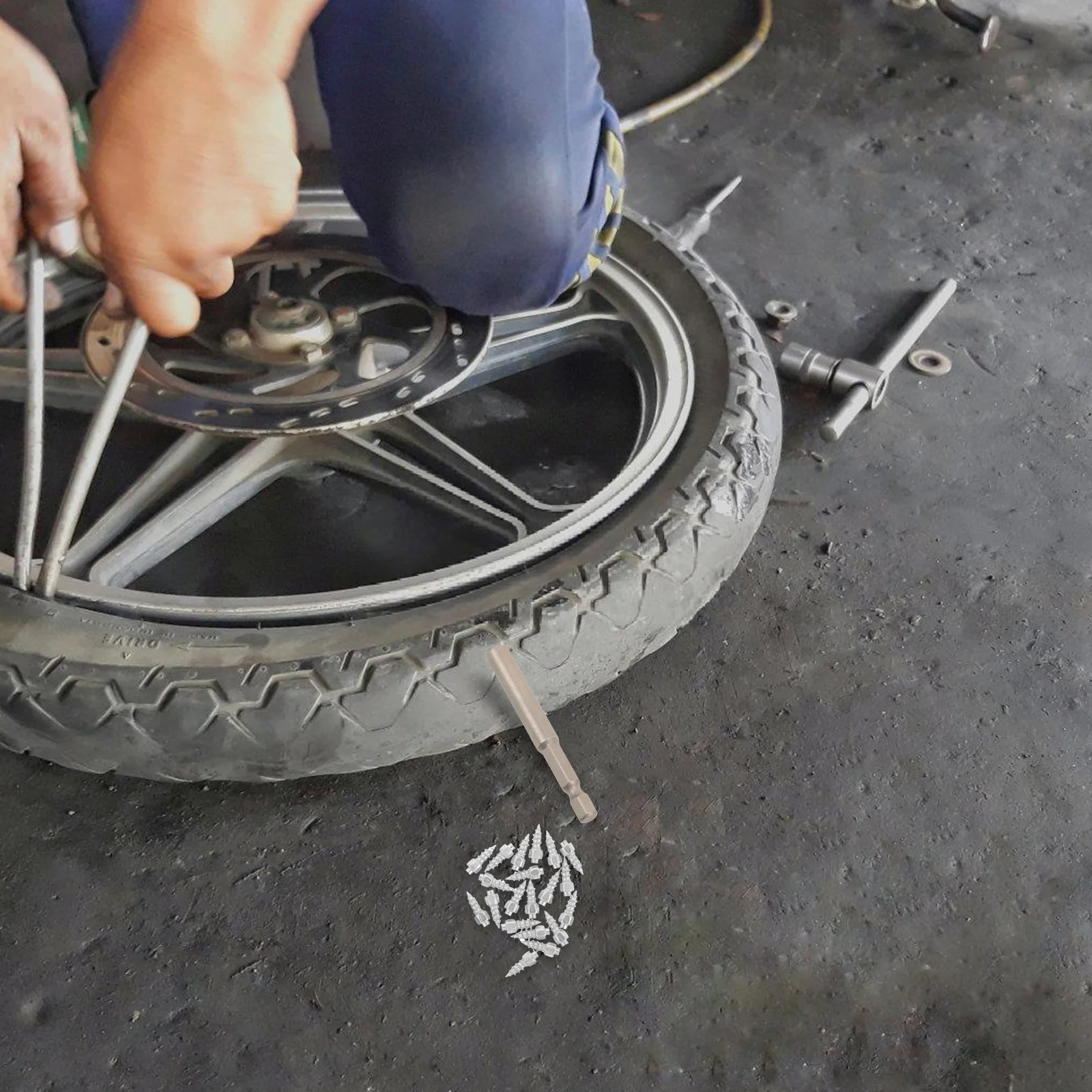 

20pcs Snow Screw Studs 12Mm Anti-Slip Tire Nails For Cars Motorcycles Atv Ice Traction Wheel Tool Included