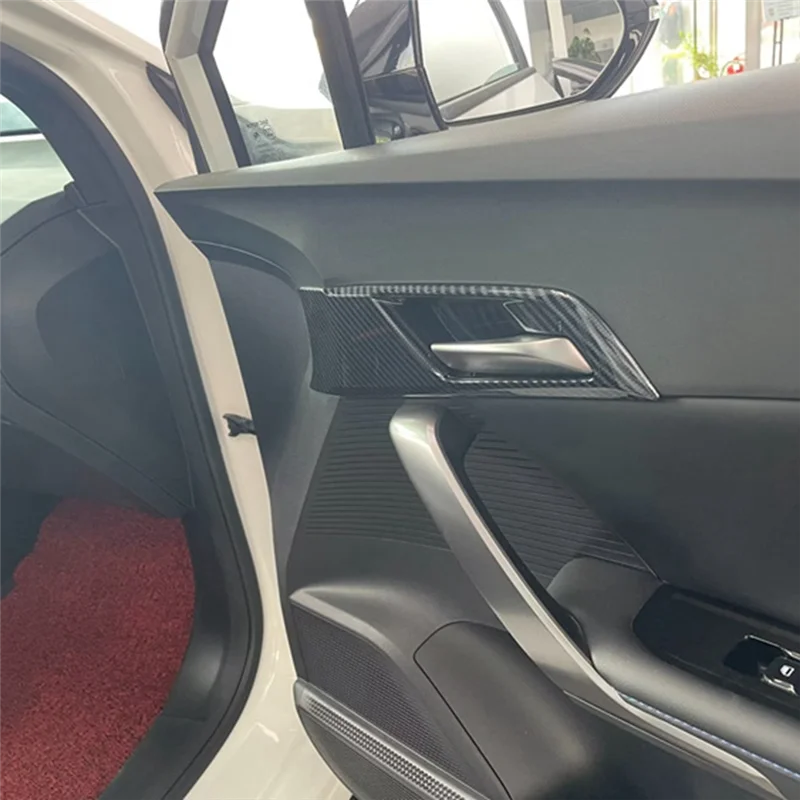 

NEW-Car Inner Door Handle Cover Door Bowl Frame Trim Protector Cover Replacement For MG 4 MG4 EV Mulan 2022-2024