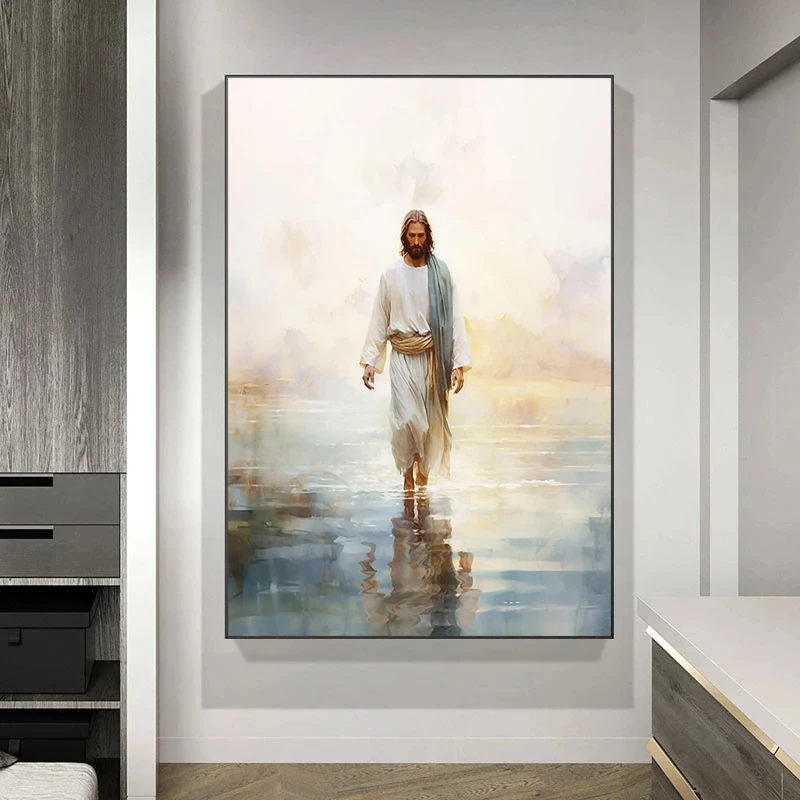 Vintage Religion Jesus Christ The Last Supper Bible Verse   Art Poster Canvas Painting Wall Print Picture Living Room Home Decor