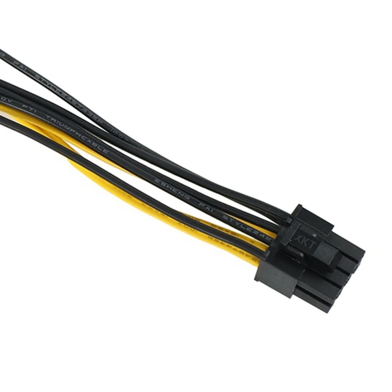 10Pcs 8 Pin PCIE To Dual PCIE 8 (6+2) Pin Power Cable Motherboard Graphics Card PCI-E GPU Power Splitter GPU Power Cable