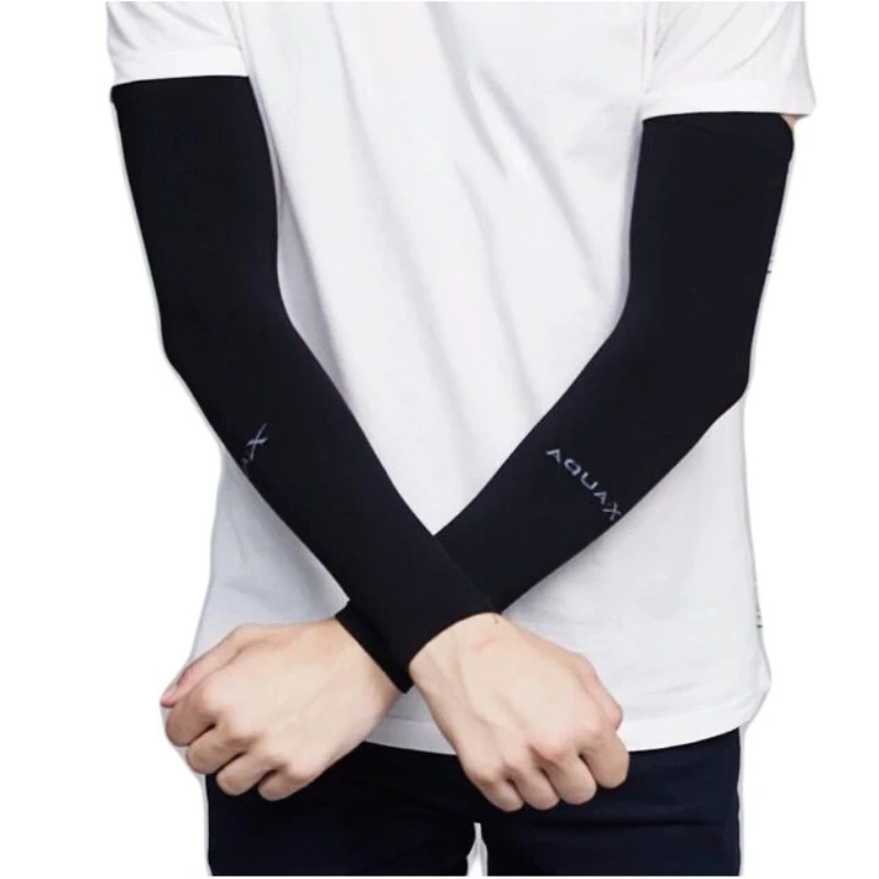 1/3 par de cubiertas de brazo de protección larga, cubierta protectora de protección UV, seda de hielo, protector solar de verano, mangas de brazo para deportes al aire libre para hombres y mujeres