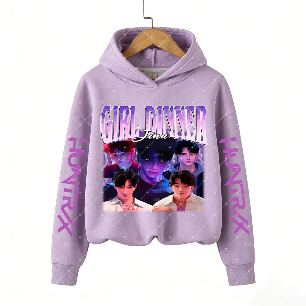 

Kids Hoodie Sweatshirt with KPop Demon Hunters Inspired Blue Cat Design, Unique and Eye-Catching Cartoon Pattern for Children's