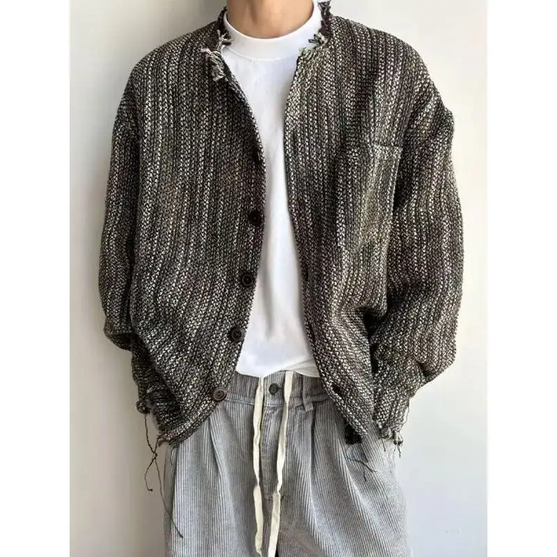 

Loose Men's Jaet 2024 Spring Autumn Sli Streetwear High Street Trendy Harajuku Korean Sle Casual Outerwear Coat