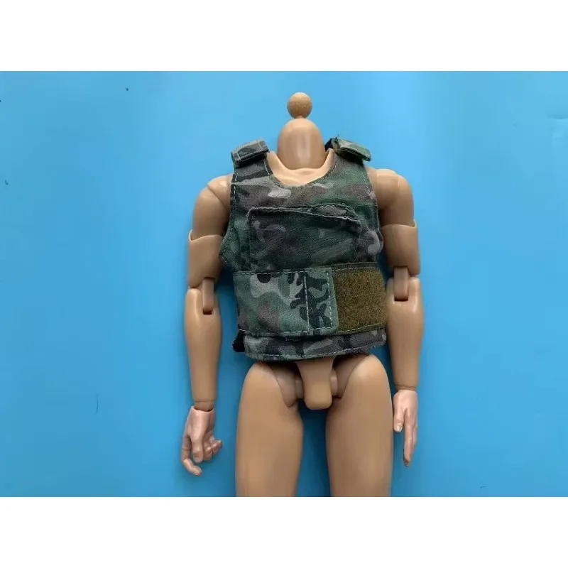 1/6 ทหารชาย Jungle Camouflage เสื้อผ้า Bulletproof Vest Chest RIG แจ็คเก็ตหลวมอะไหล่ 12 นิ้วตัวเลขการกระทําอุปกรณ์เสริม
