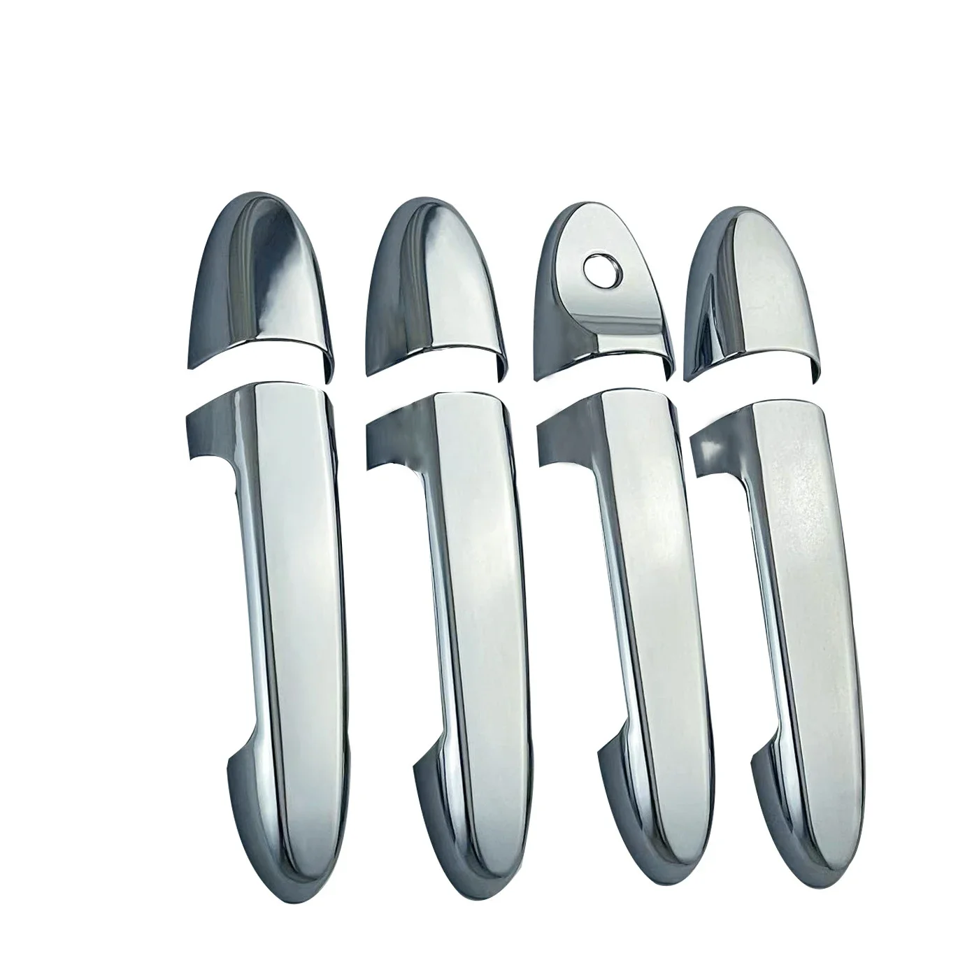 Door Handle Cover Carbon Fiber Chrome For Ford Escape MK1 MK2 2001-2012 2002 2003 Sticker Anti-scratch Trim Set Car Accessories