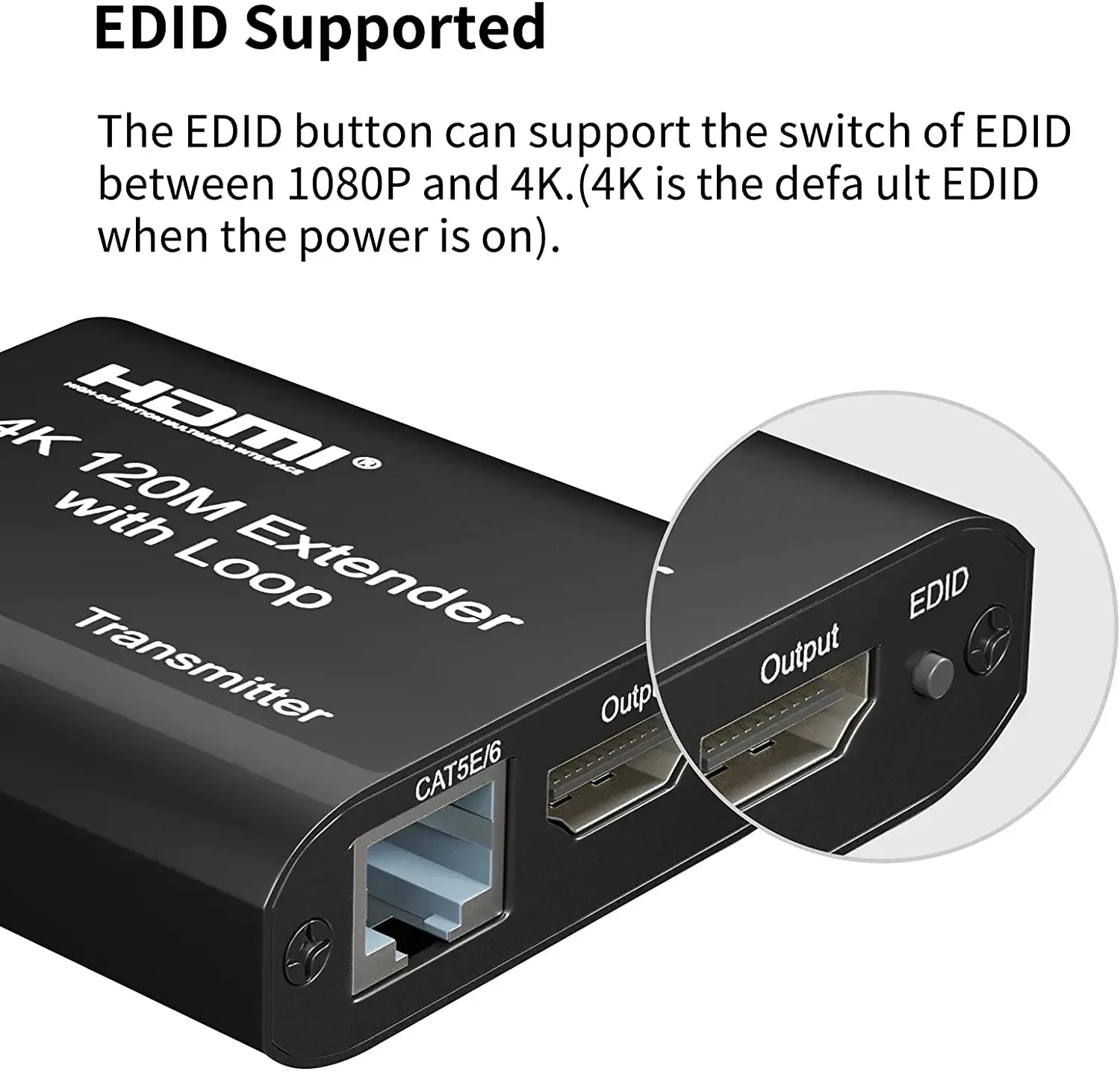 4K 120m HDMI Extender Vs 1080p 60m HDMI Extender Audio Video Converter By Rj45 Cat5e Cat6 Ethernet Cable for PS4 PC Laptop To TV