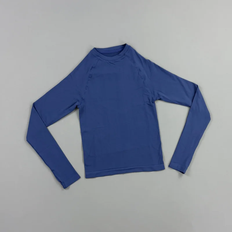 HISTELLO Defy Langarm-Workout-Top für Damen, Nahtloses Gym-Sportshirt mit Daumenlöchern, Slim Fit Sportshirt für Laufen, Yoga und Fitness – Detail 20