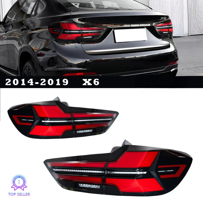 for 2014-2019 BMW X6 tail F16 modified G chassis high-brightness brake lights with sequential turn signals