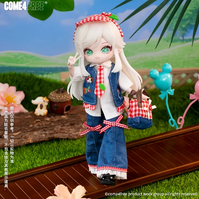 

COME4FREE Weaving Eve Clothes Song Blue Bubble Baby Clothes OB11 Doll BJD Doll Clothes Doll Skirts Clothes Changing for Girls