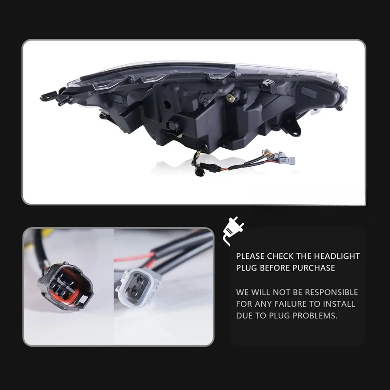 

Car Styling For RAV4 Headlights 2020-2024 LED Projetor head Lamp Daytime Running Light Automotive Accessories