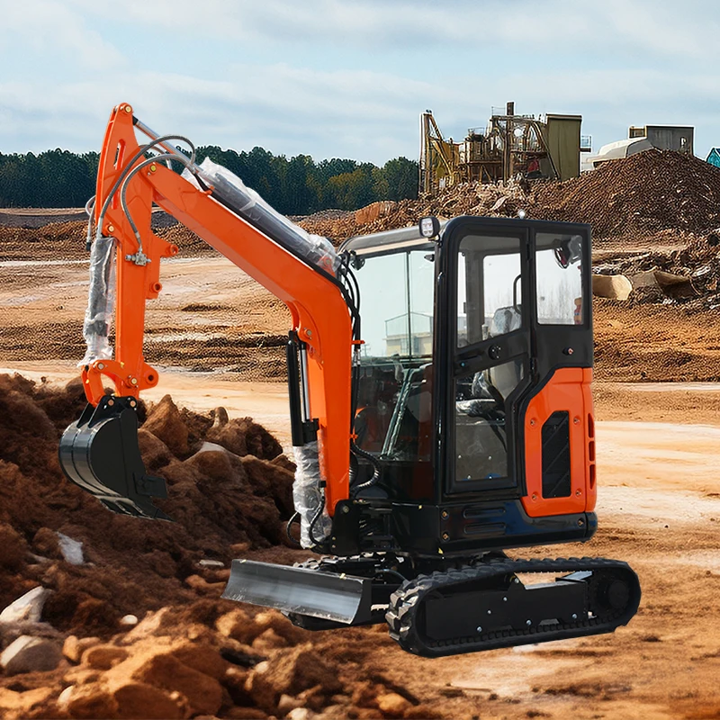 

Customized efficient compact bag excavator with zero tail swing design, ideal for foundation excavation and construction sites