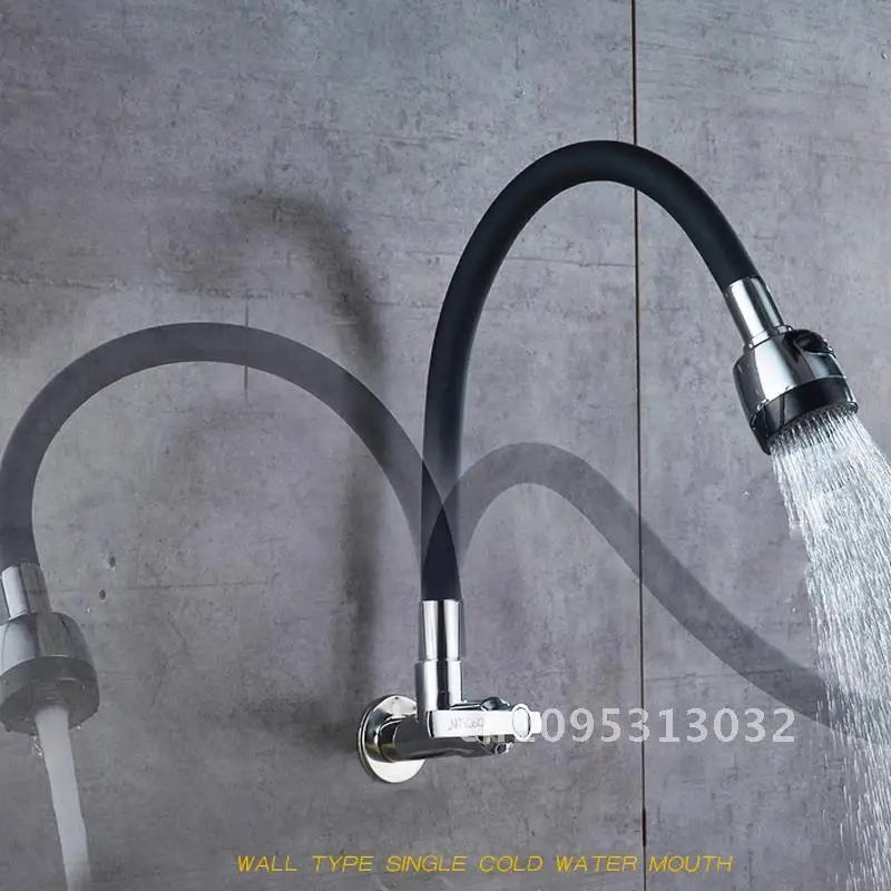 

Rozin Flexible Direction Rotating Kitchen Faucet Deck Mount Faucet Cold Tap One Colorful Hole Single Water Handle