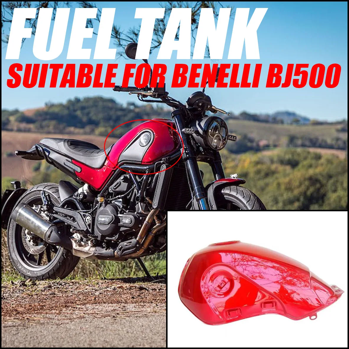 Benelli BJ500 Leoncino 500 Motorcycle Fuel Tank Gas Oil Box Replacement Part for Motorcycles