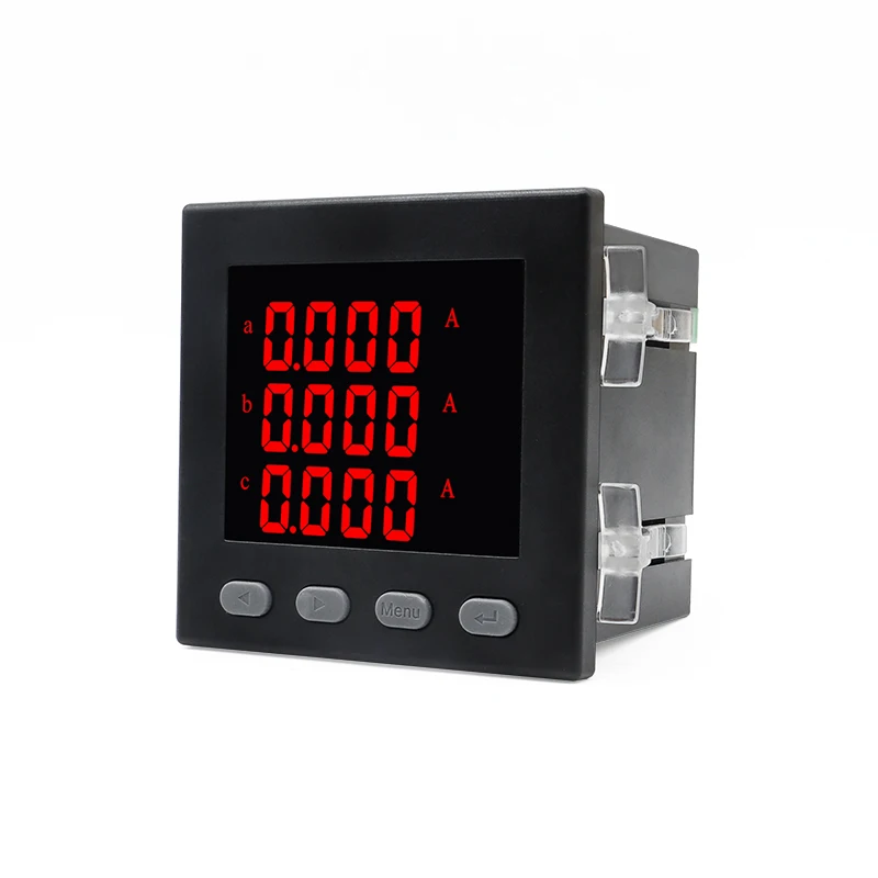 AC220 Three Phase Multifunction Power Meter With RS485 3 Phase 4 Wire A V W kWh cos Hz Var Panel Meter