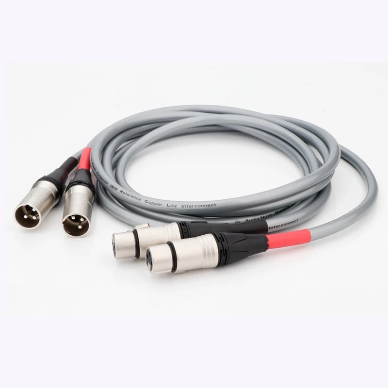 Pair Audio Note music's Finest conductor ISIS Reference Copper Litz XLR interconnect cable