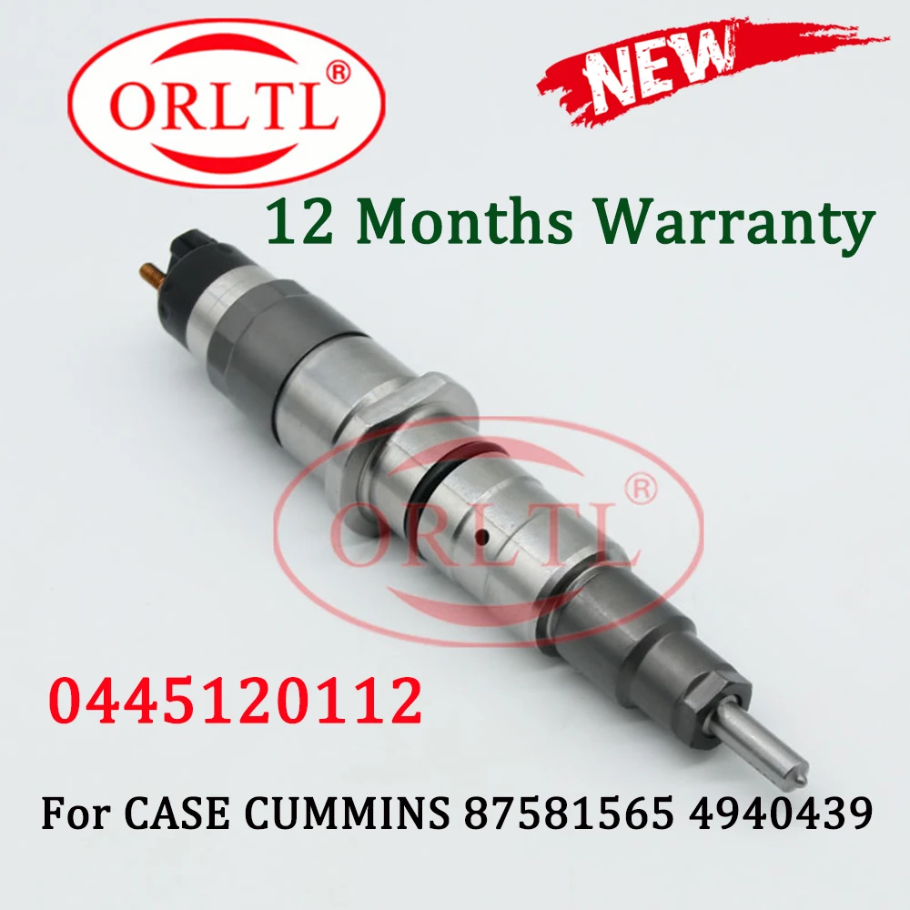 

ORLTL NEW 0 445 120 112 Diesel Fuel Injector Nozzle 0445120112 For CASE BOSCH CUMMINS 87581565 4940439