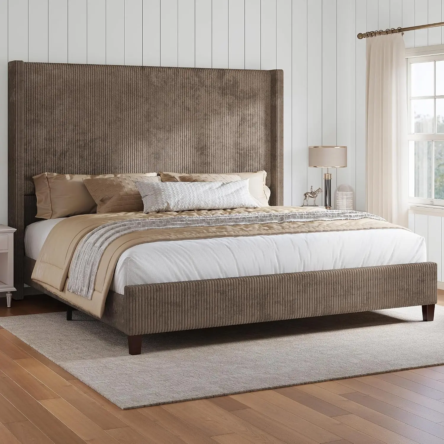 Upholstered Queen Bed Frame 61