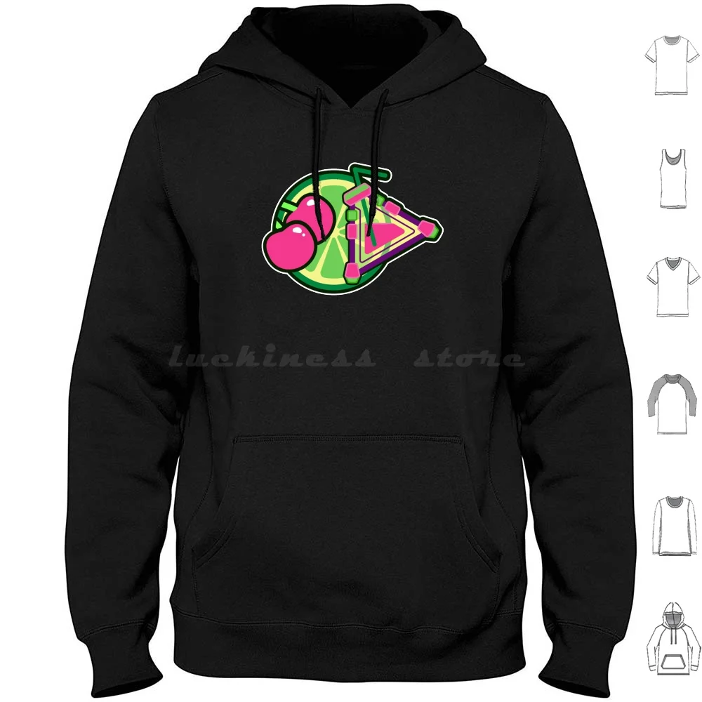 

Cherry Limeade Logo Hoodie Cotton Long Sleeve Cherry Limeade Splatoon Splatoon 2 Splatoon 3