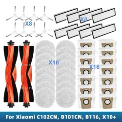 Kompatybilny dla Xiaomi Mijia Omni 2 C102CN, B101CN, B116CN, X10 + akcesoria do części bocznych pędzel Hepa filtr Mop worek na kurz