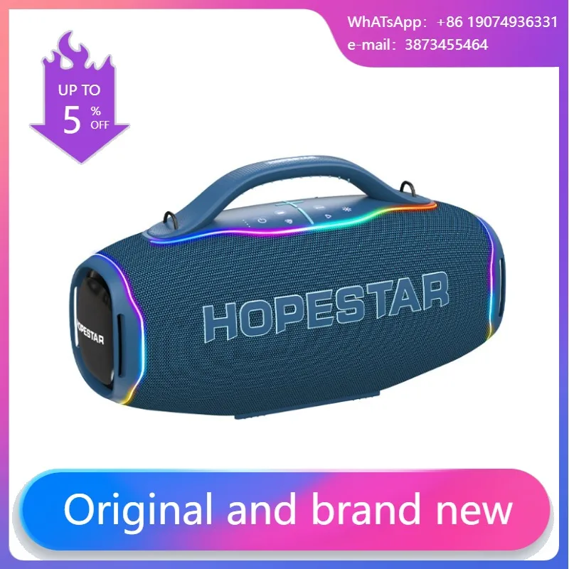 2026 HOPESTAR A90 700W Wireless Bluetooth Speaker Deep Bass 36000mAh Removable Battery AI Sound 8 Speakers Outdoor Portable