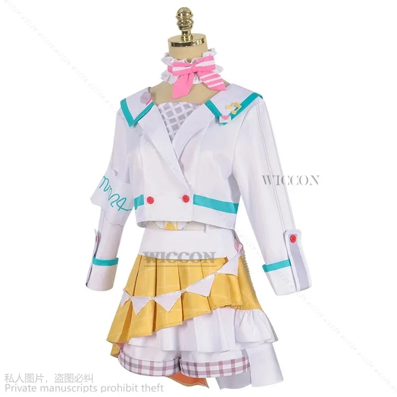 

COSda@Game Project Sekai Colorful Stage Feat Lolita Cosplay Miko Tenma Tsukasa Kusanagi Nene Cosplay Costumes Roleplay Green Wig